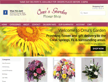 Tablet Screenshot of omasgarden.com